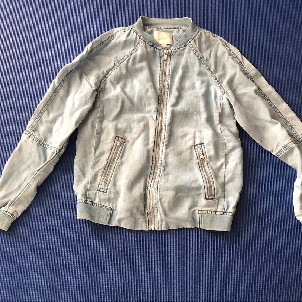 Vintage light denim jacket loft